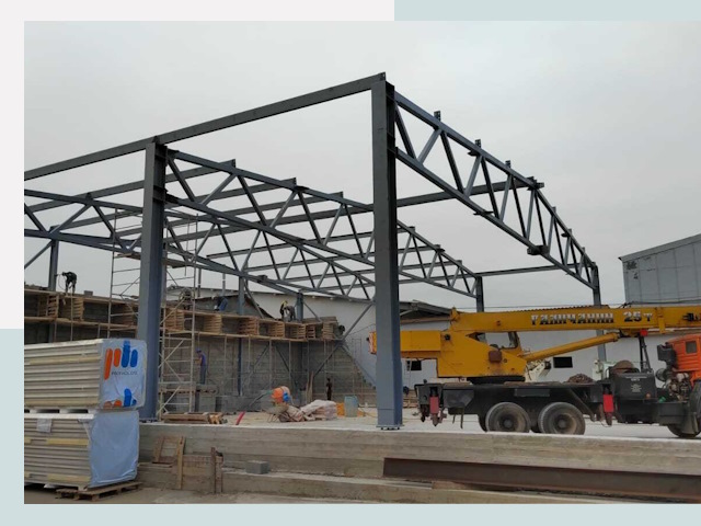 Строительство цехов в Устях-Джегуте