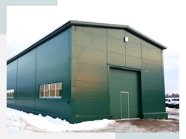 Двускатные ангары в Устях-Джегуте