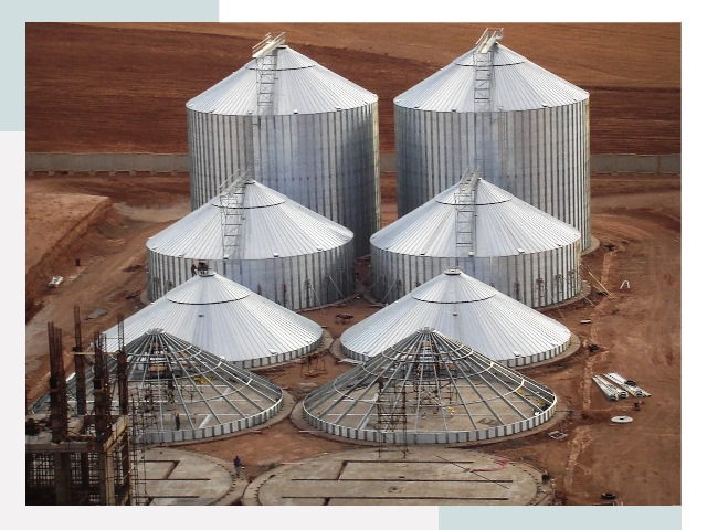 Строительство зерновых силосов в Устях-Джегуте