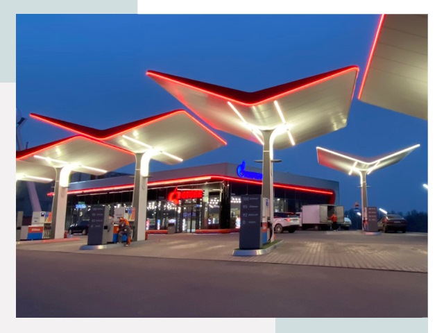 Навесы для АЗС в Устях-Джегуте