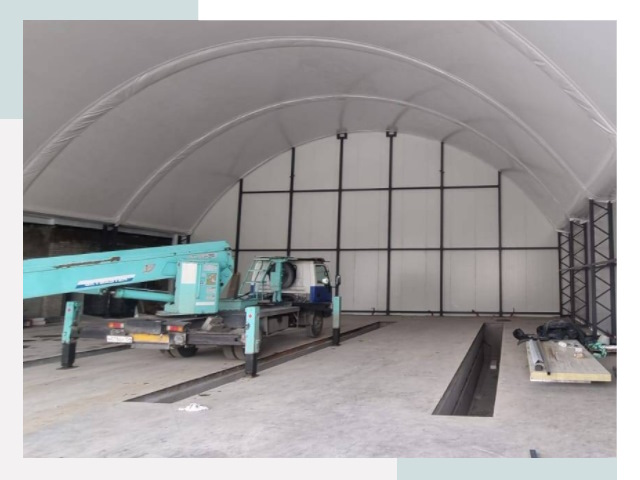 Внутреннее оснащение ангаров в Устях-Джегуте