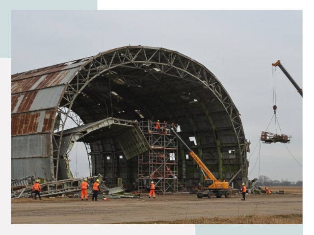 Демонтаж ангаров в Устях-Джегуте